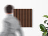 Wood Slat Acoustic Wall Panel - Dark Tones