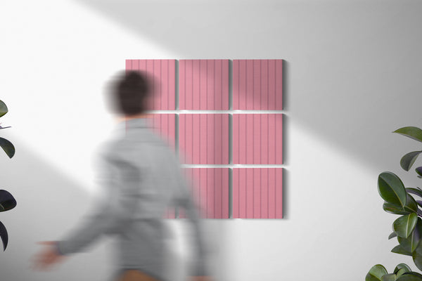 Wood Slat Acoustic Wall Panel - Coloured