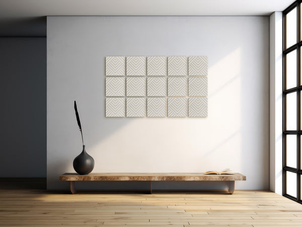 Panneau Acoustique Mural Angulaire – Tuile à motif répétitif