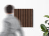 Wood Slat Acoustic Wall Panel - Dark Tones